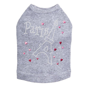 Paris with Ethel Tower Rhinestones Tank - Many Colors - Posh Puppy Boutique