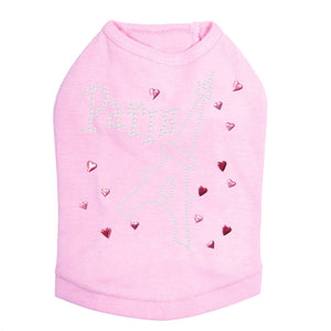 Paris with Ethel Tower Rhinestones Tank - Many Colors - Posh Puppy Boutique