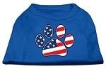 Patriotic Paw Screen Print Shirt - Many Colors - Posh Puppy Boutique