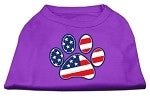 Patriotic Paw Screen Print Shirt - Many Colors - Posh Puppy Boutique