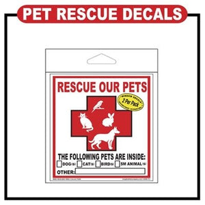 Pet Rescue Decal - Style 1 - Posh Puppy Boutique