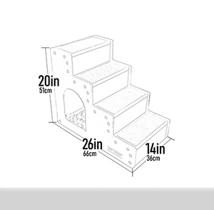 Pet Step IV With Pet Den - Essential Grey - Posh Puppy Boutique