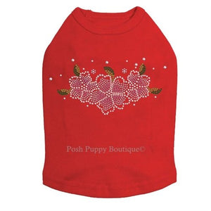 Pink Flowers Rhinestones Tanks - Many Colors - Posh Puppy Boutique