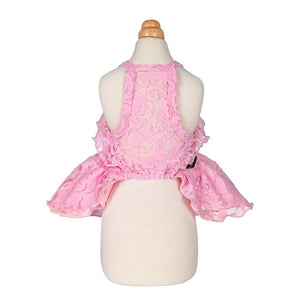 Pink Lace Dress - Posh Puppy Boutique