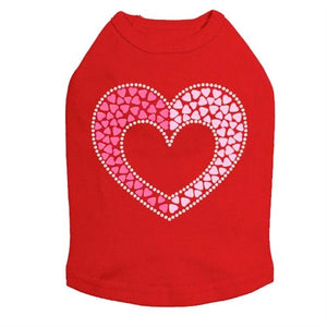 Pink & Light Pink Nailhead Hearts Tank - Many Colors - Posh Puppy Boutique