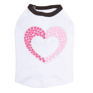 Pink & Light Pink Nailhead Hearts Tank - Many Colors - Posh Puppy Boutique