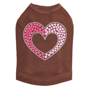 Pink & Light Pink Nailhead Hearts Tank - Many Colors - Posh Puppy Boutique