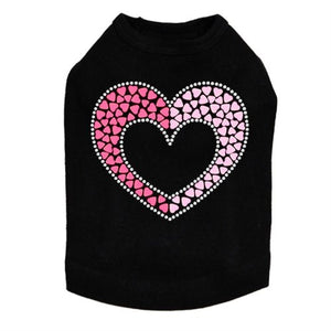 Pink & Light Pink Nailhead Hearts Tank - Many Colors - Posh Puppy Boutique