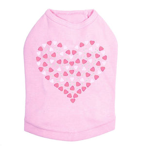 Pink Nailhead Hearts Rhinestone Tank - Many Colors - Posh Puppy Boutique