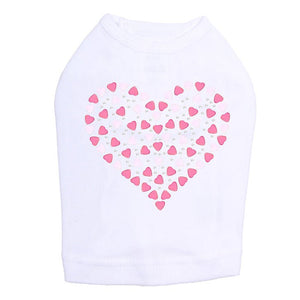 Pink Nailhead Hearts Rhinestone Tank - Many Colors - Posh Puppy Boutique