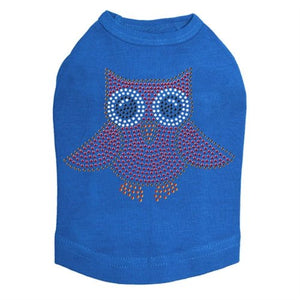 Pink Owl Rhinestones Tank - Many Colors - Posh Puppy Boutique