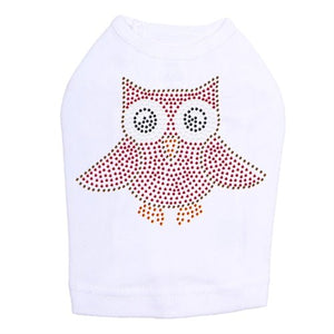 Pink Owl Rhinestones Tank - Many Colors - Posh Puppy Boutique