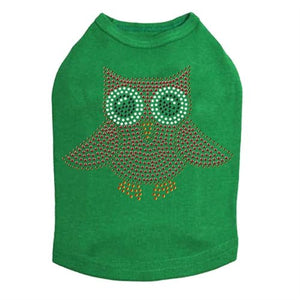 Pink Owl Rhinestones Tank - Many Colors - Posh Puppy Boutique