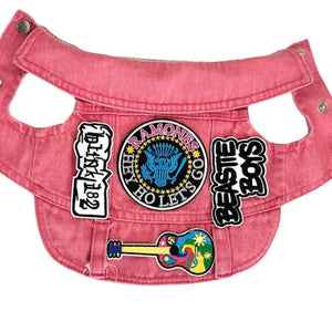 Pink Rocker Vest - Ramones - Posh Puppy Boutique