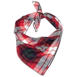 Plaid Bandana - Red - Green - Navy - Posh Puppy Boutique