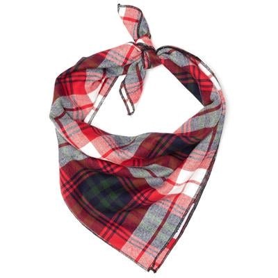 Plaid Bandana - Red-Green-Navy