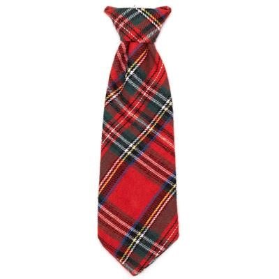 Plaid III Neck Tie - Red