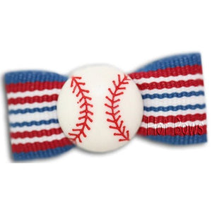 Play Ball Hair Bow - Posh Puppy Boutique