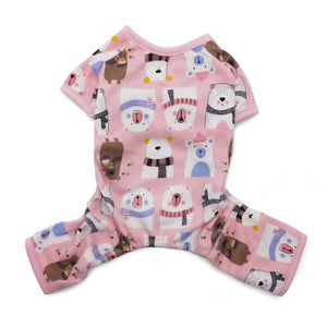 Polar Bear Pink Pajamas - Posh Puppy Boutique