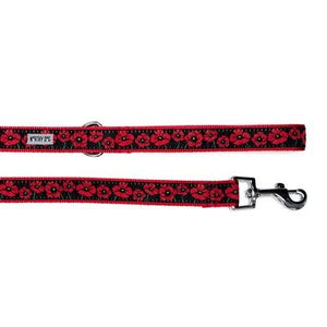 Poppies Collar & Lead Collection - Posh Puppy Boutique