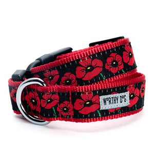 Poppies Collar & Lead Collection - Posh Puppy Boutique
