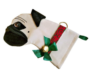 Pug Decorative Dog Christmas Stocking - Posh Puppy Boutique