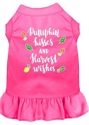 Pumpkin Kisses Screen Print Dog Dress in Many Colors - Posh Puppy Boutique