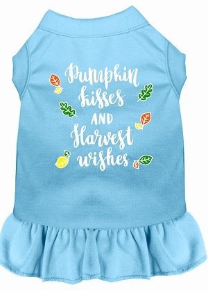 Pumpkin Kisses Screen Print Dog Dress in Many Colors - Posh Puppy Boutique