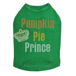 Pumpkin Pie Prince Rhinestone Tanks - Many Colors - Posh Puppy Boutique