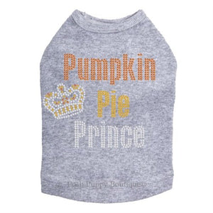 Pumpkin Pie Prince Rhinestone Tanks - Many Colors - Posh Puppy Boutique