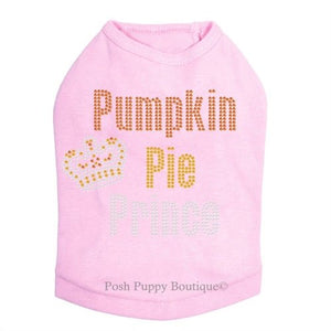 Pumpkin Pie Prince Rhinestone Tanks - Many Colors - Posh Puppy Boutique