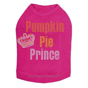 Pumpkin Pie Prince Rhinestone Tanks - Many Colors - Posh Puppy Boutique