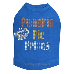 Pumpkin Pie Prince Rhinestone Tanks - Many Colors - Posh Puppy Boutique