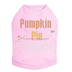 Pumpkin Pie Princess Rhinestone Tanks - Many Colors - Posh Puppy Boutique