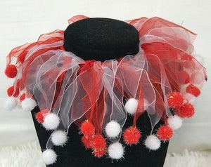 Red and White Fuzzy Wuzzy Smoocher - Candy Cane - Posh Puppy Boutique