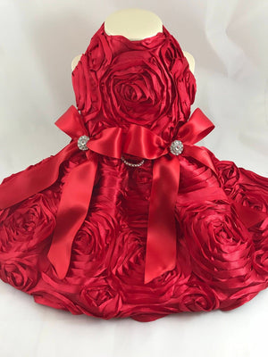 Red Bouquet Dress - Posh Puppy Boutique