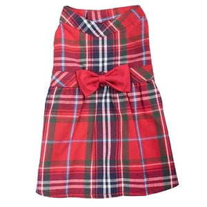 Red Plaid Dress - Posh Puppy Boutique