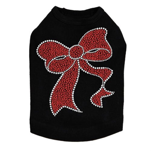 Red Rhinestone Bow Tank in Many Colors