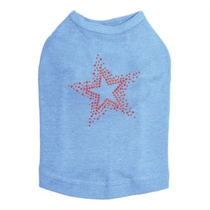 Red Star Rhinestone Tank - Many Colors - Posh Puppy Boutique