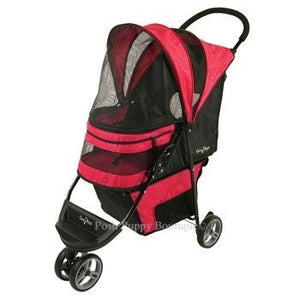 Regal Pet Stroller - Raspberry - Posh Puppy Boutique