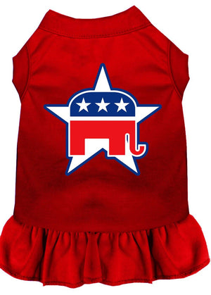 Republican Screen Dog Dress - Posh Puppy Boutique