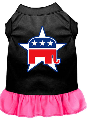 Republican Screen Dog Dress - Posh Puppy Boutique