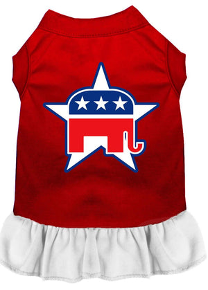 Republican Screen Dog Dress - Posh Puppy Boutique