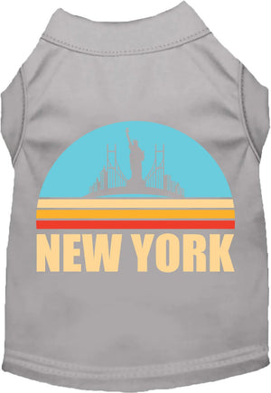 Retro New York Screen Print Dog Shirt in Many Colors - Posh Puppy Boutique