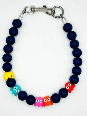 Retro Video Game Collar in Navy - Posh Puppy Boutique