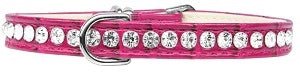 Rhinestone Designer Croc Dog Collar in Many Colors - Posh Puppy Boutique