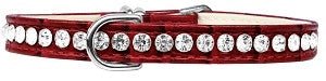 Rhinestone Designer Croc Dog Collar in Many Colors - Posh Puppy Boutique