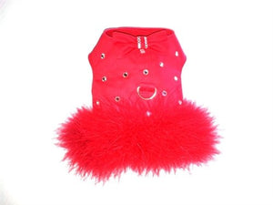 Rhinestone Dog Boa Harness in 3 Colors - Posh Puppy Boutique