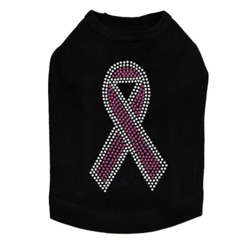 Ribbon Pink with Clear Rhinestone Tanks- Many Colors