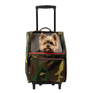 RIO Camo with Stripe Rolling Carrier 3 in 1 Carrier - Posh Puppy Boutique